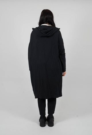 Hooded Dress in Black