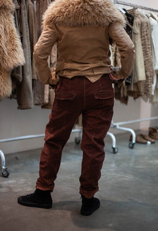 PRE-ORDER - Straight Leg Trousers in Clay Cloud (Pictured in Henna Cloud) - 2220102