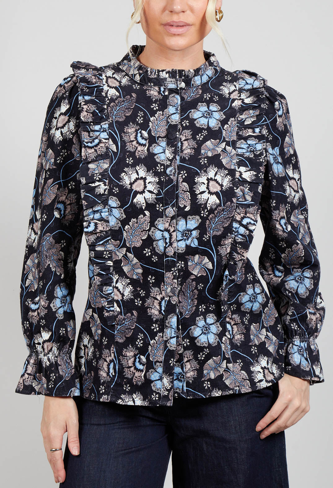 Melody (co) Shirt with Ruffles