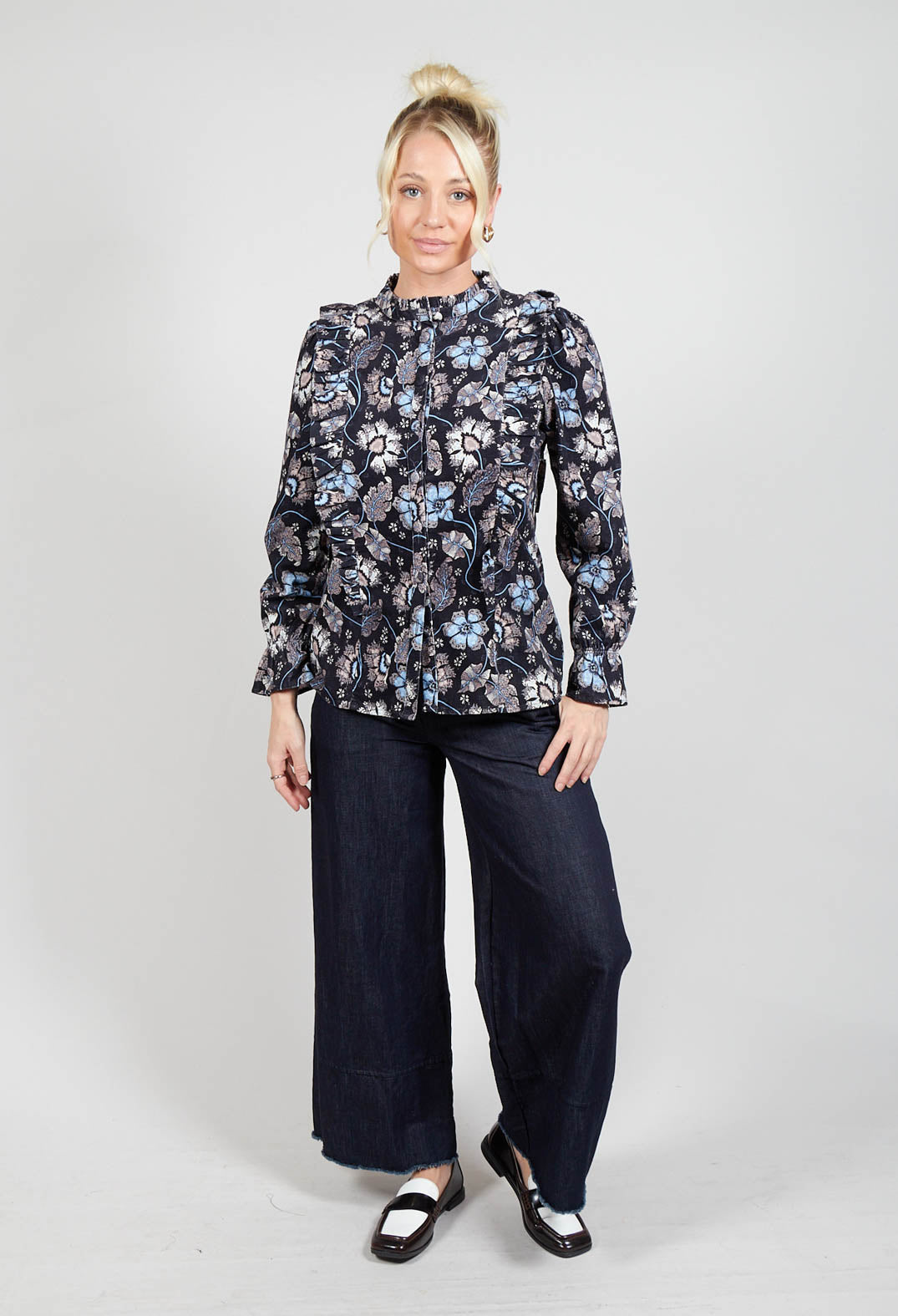 Melody (co) Shirt with Ruffles