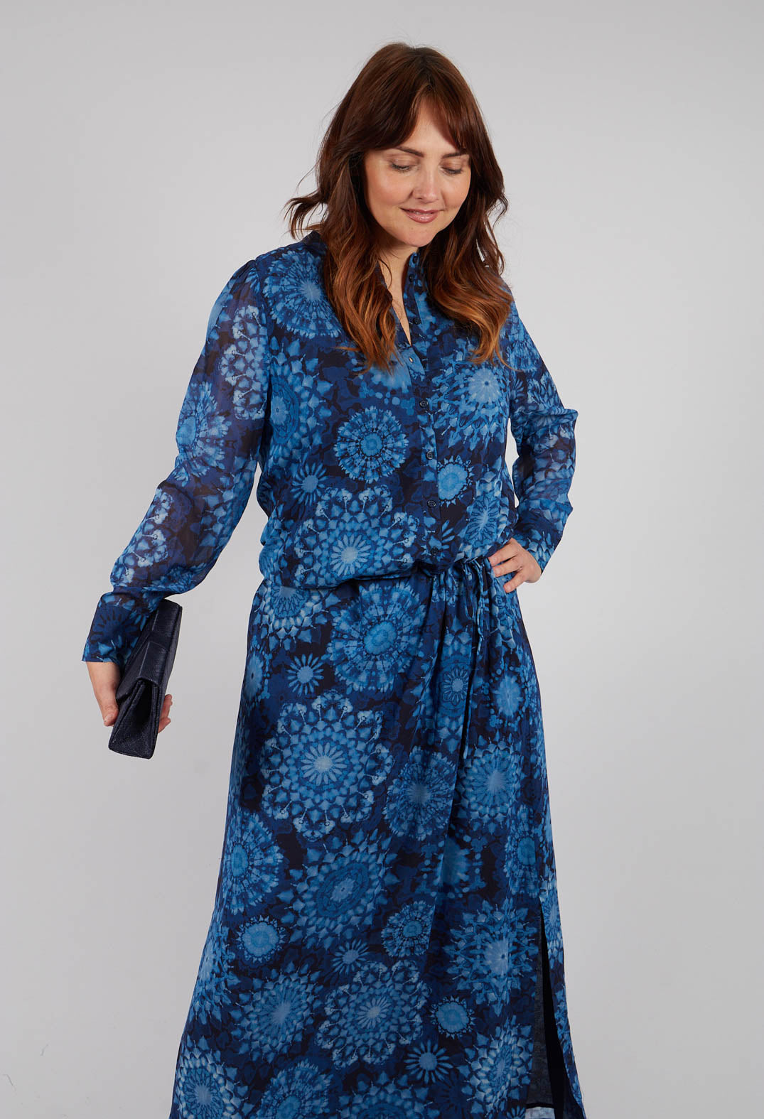 Ava Shirt dress with Tie Gathered Waist