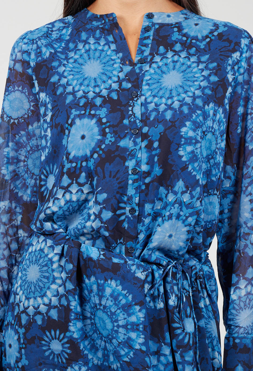 Ava Shirt dress with Tie Gathered Waist