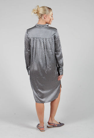 Natelina Dress with Standing Collar