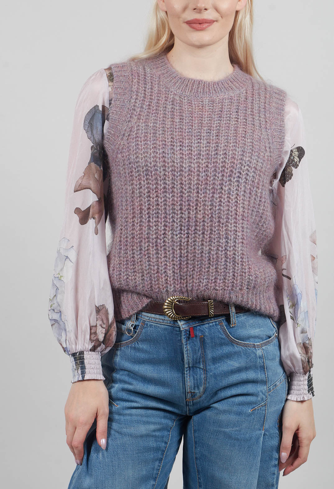 Vera Vest with Rib Finish