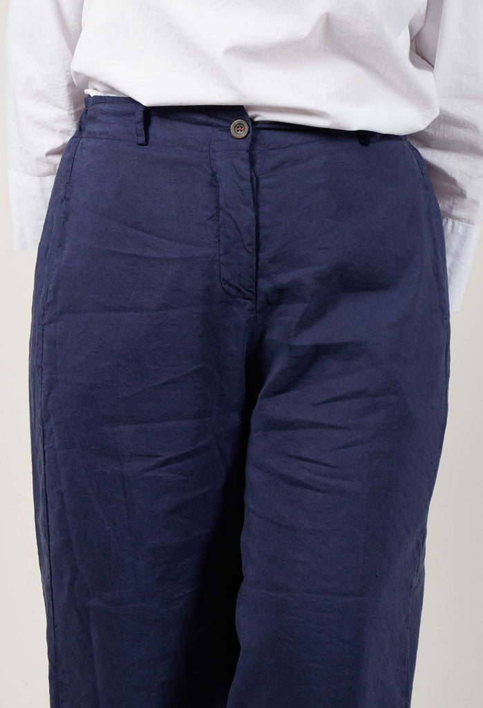 Wide Leg Tecla Trousers in Blue