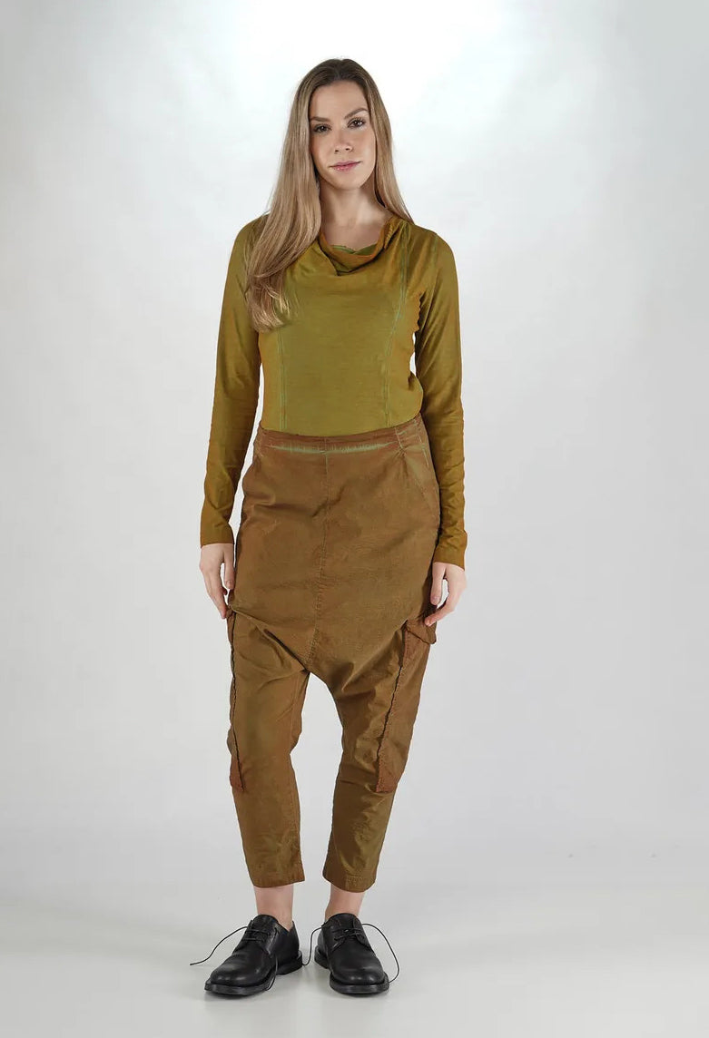 PRE-ORDER - Drop Crotch Trousers with Large Pockets in Crab Cloud (Pictured in Lagoon Cloud) - 2240105