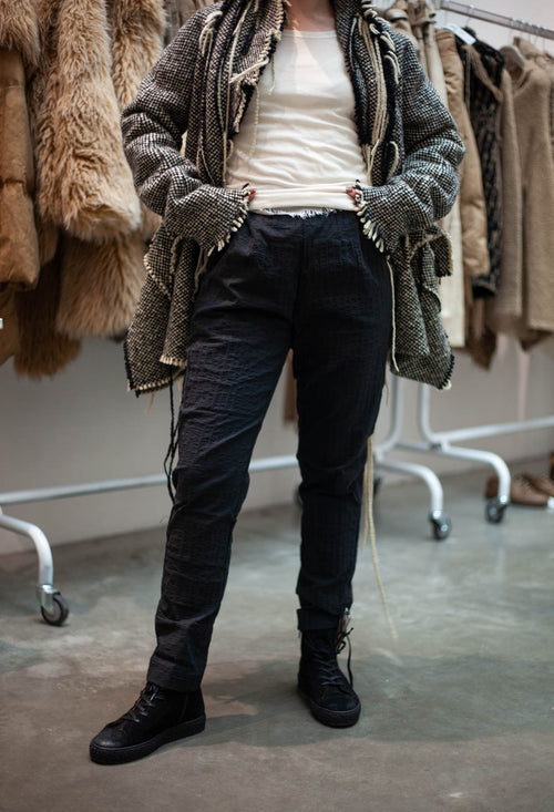PRE-ORDER - Pull On Trousers in Clay 3D Optic (Pictured in Black 3D Optic) - 2240113