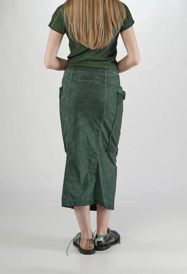PRE-ORDER - Pencil Skirt with Large Pockets in Lagoon Cloud (Pictured in Pine Cloud) - 2240308