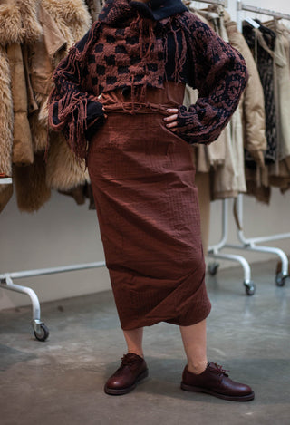 PRE-ORDER - Pencil Skirt in Dakar 3D Optic (Pictured in Henna 3D Optic) - 2240308