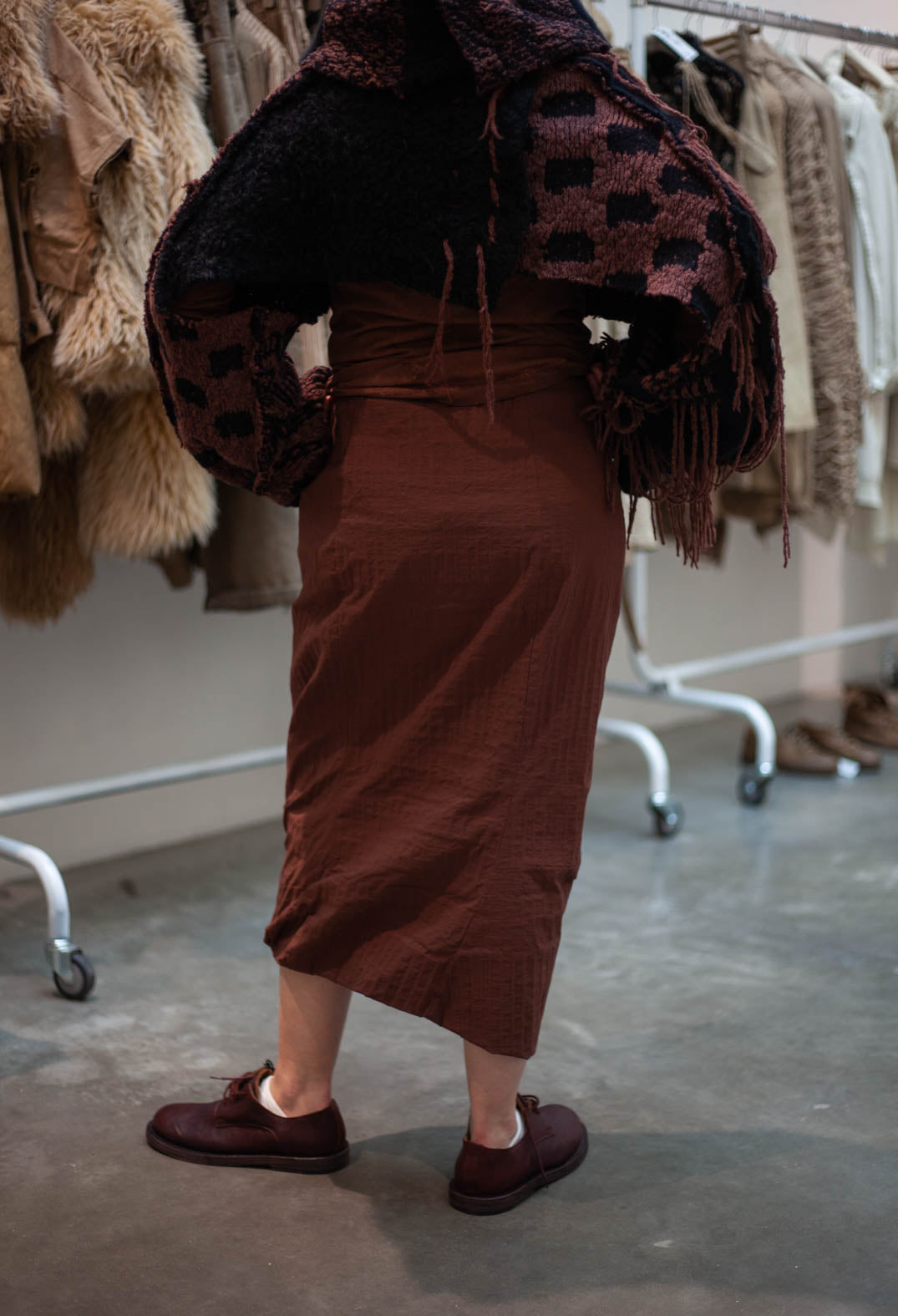 PRE-ORDER - Pencil Skirt in Dakar 3D Optic (Pictured in Henna 3D Optic) - 2240308