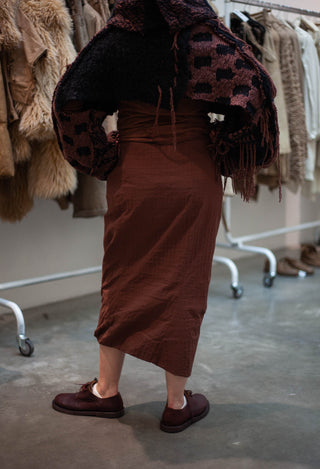 PRE-ORDER - Pencil Skirt in Dakar 3D Optic (Pictured in Henna 3D Optic) - 2240308