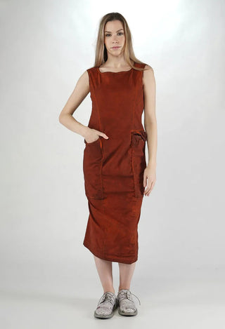 PRE-ORDER - Slim Fit Dress with Large Pockets in Pine Cloud (Pictured in Crab Cloud) - 2240906