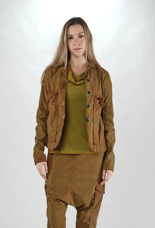 PRE-ORDER - Jacket with Large Patch Pockets in Pine Cloud (Pictured in Lagoon Cloud) - 2241103