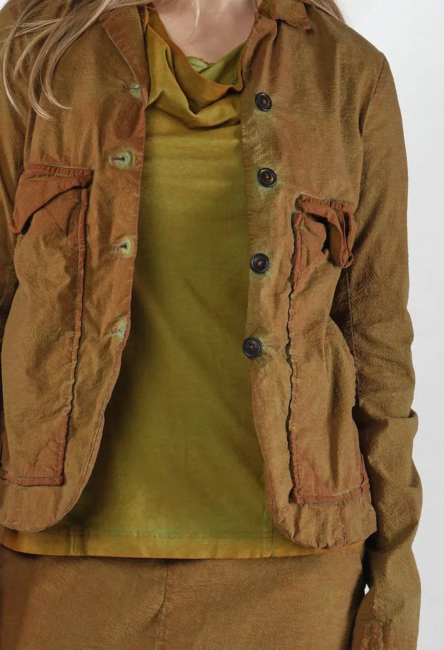 PRE-ORDER - Jacket with Large Patch Pockets in Pine Cloud (Pictured in Lagoon Cloud) - 2241103