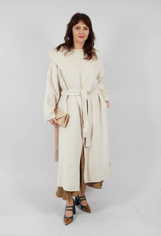 Coat in Bianco Beige