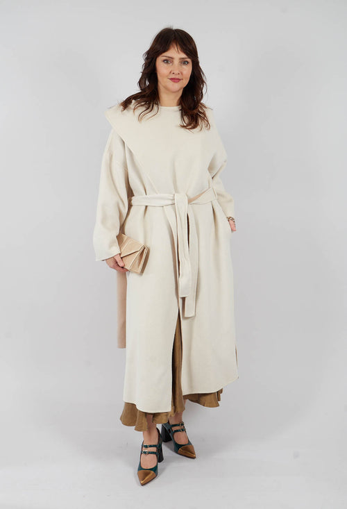 Coat in Bianco Beige