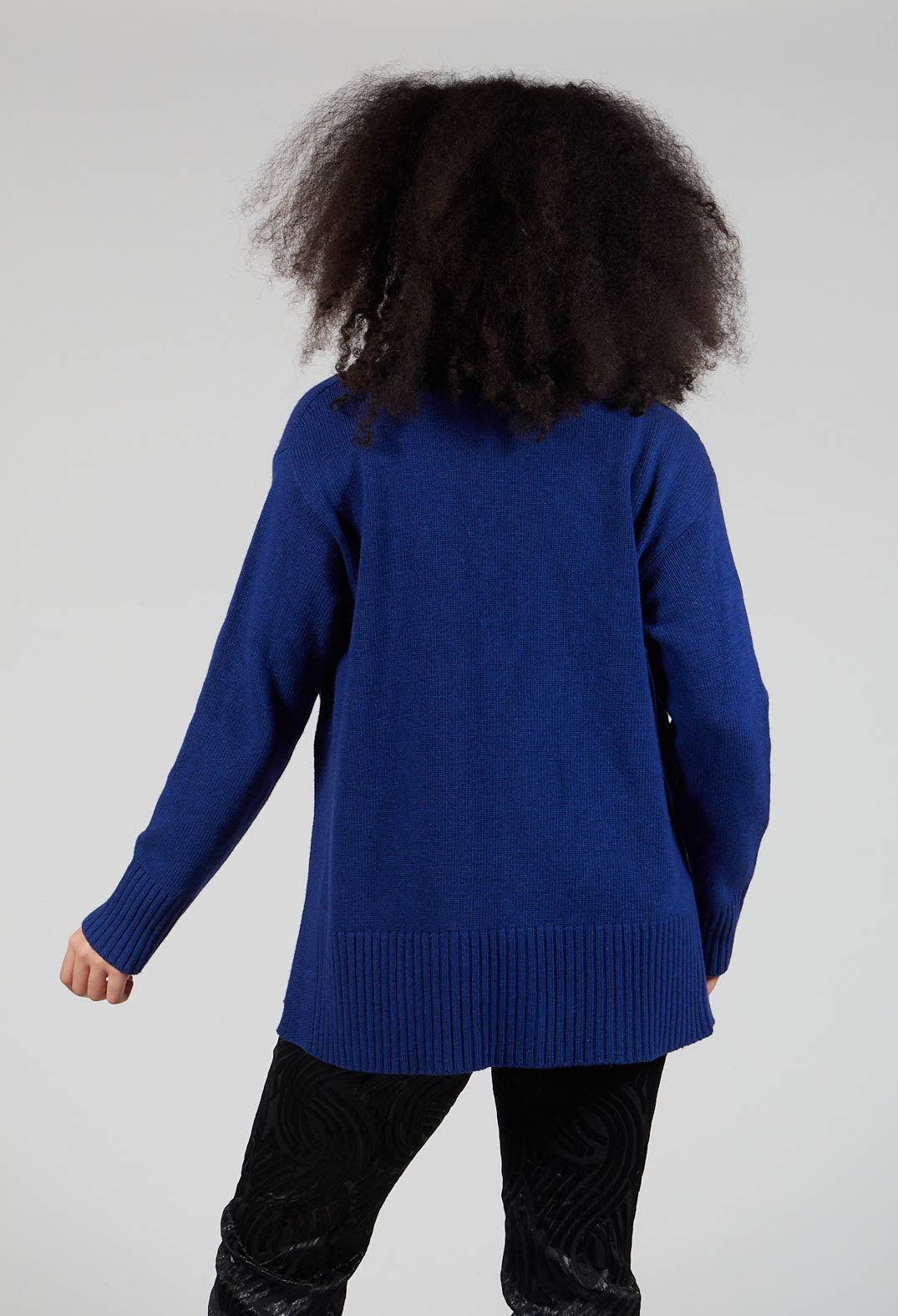 Knitted Cardigan in Cobalto Cobalt