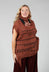 Knitted Cape in Ruggine Rust