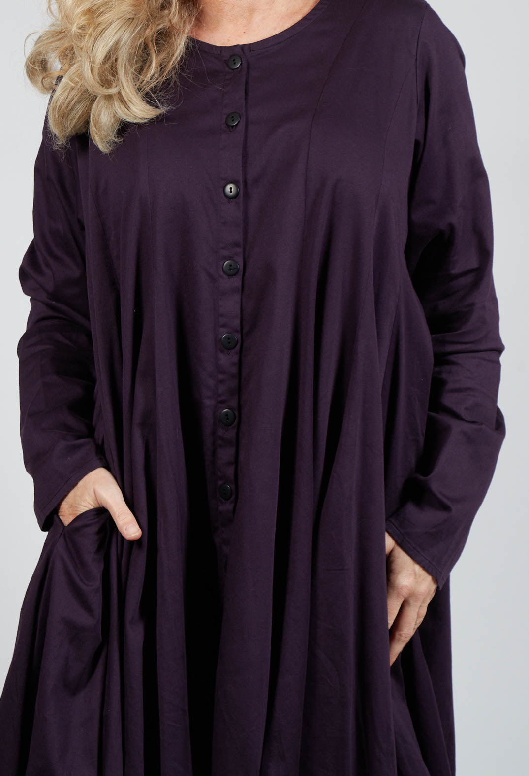 Diskretin Coat Dress in Erlebnis Purple
