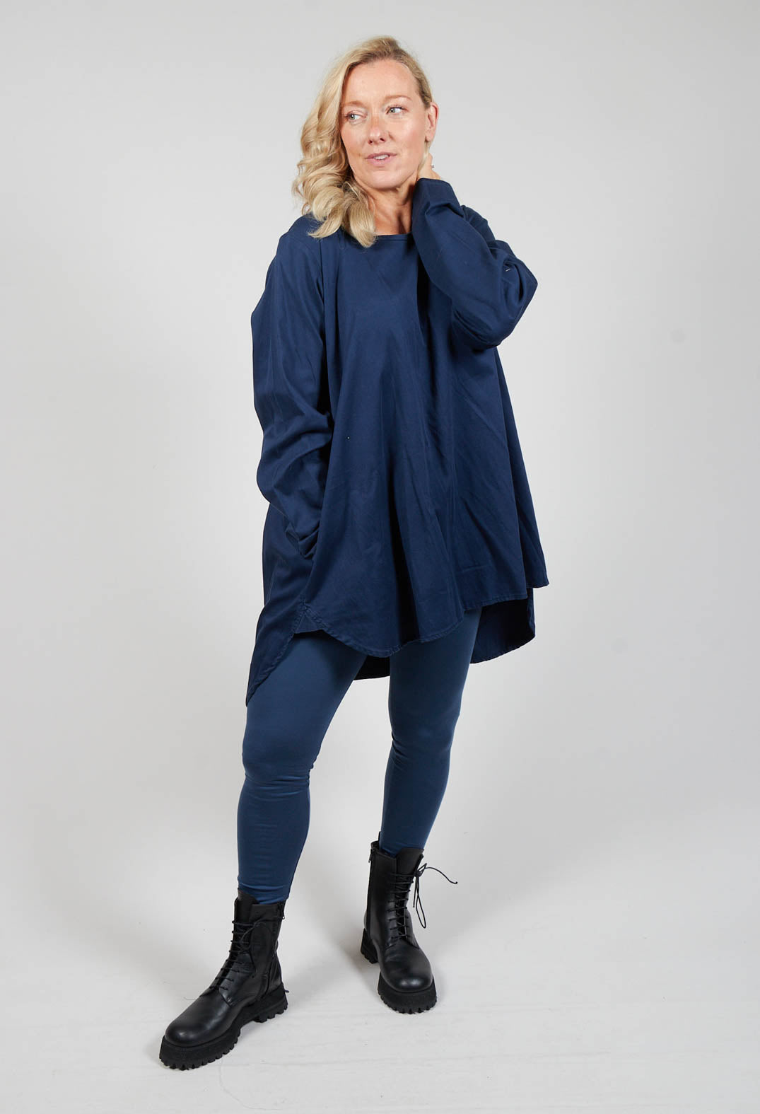 Blauplan Tunic Shirt in Sehnan Navy