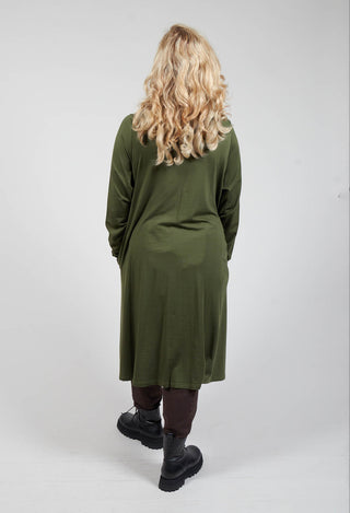 Zauderhaft Jersey Dress in Avocado Green
