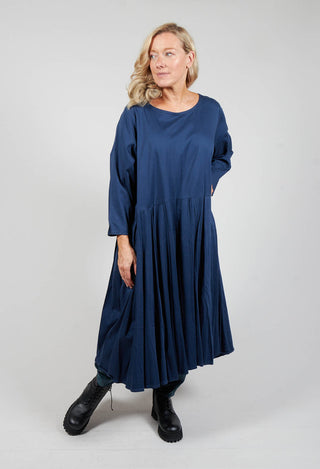 Zogermich Cotton Dress in Sehnen Navy