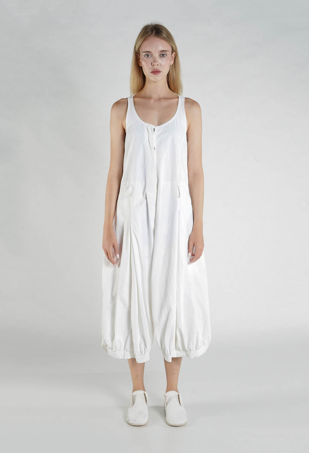 PRE-ORDER - Sleeveless Jumpsuit in Seaweed Fog - 2261309 (Pictured in Seafoam Fog)