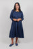 Zogermich Cotton Dress in Sehnen Navy