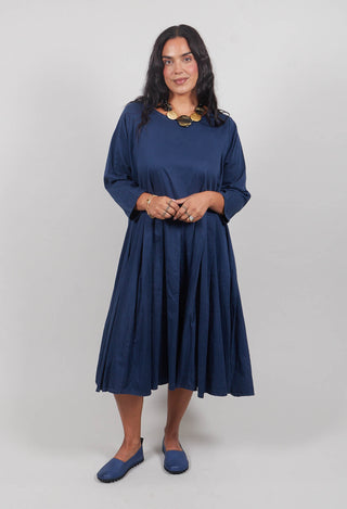 Zogermich Cotton Dress in Sehnen Navy