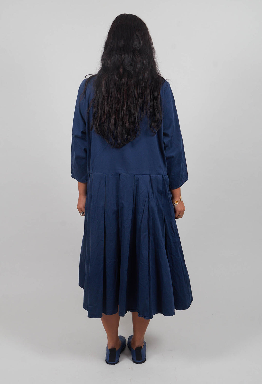 Zogermich Cotton Dress in Sehnen Navy