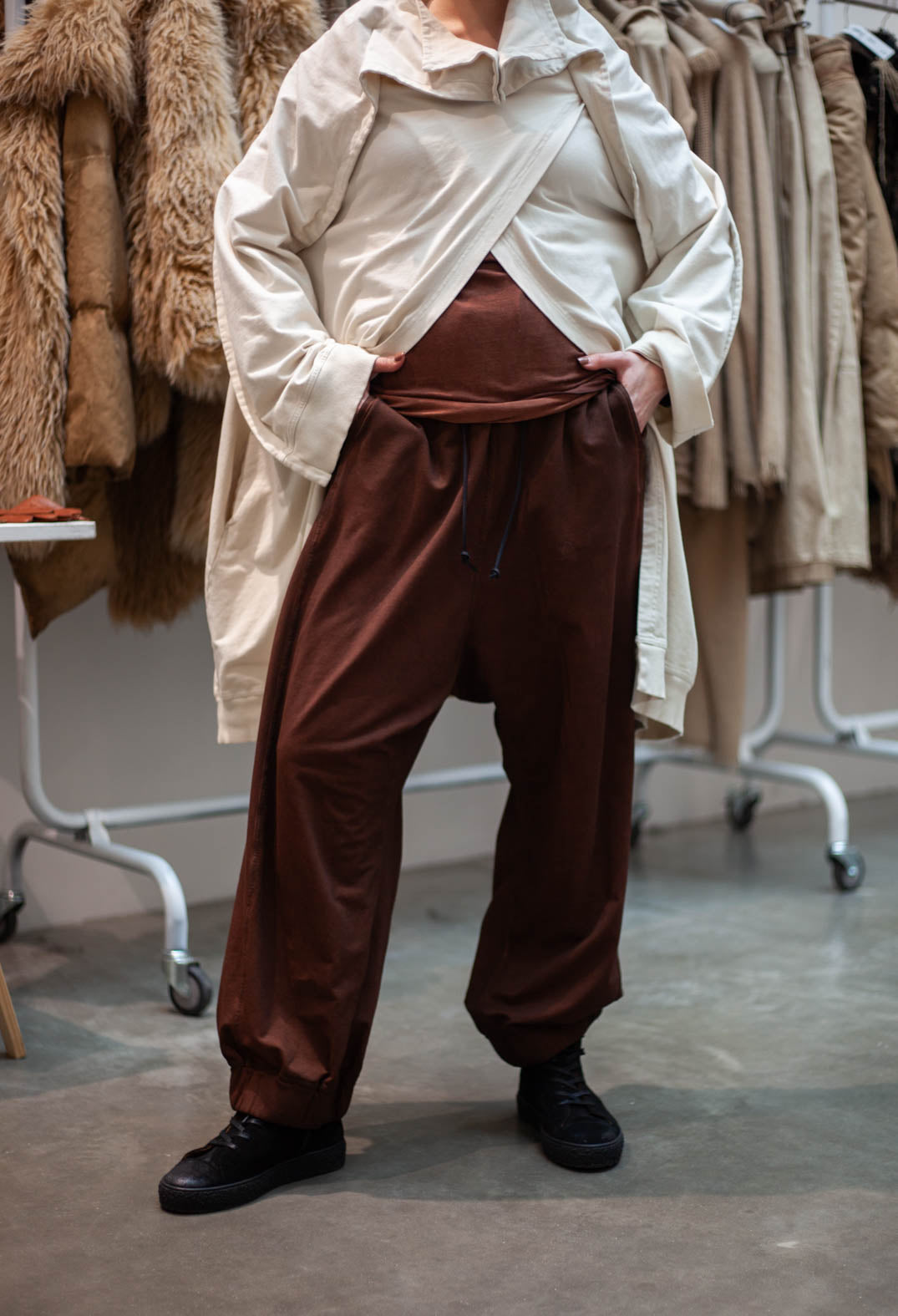 PRE-ORDER - Drop Crotch Joggers in Henna Cloud - 2280102