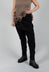 Drop Crotch Trousers with Embelished Black Punch