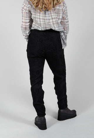 Tailored Stretch Trousers In Black Punch