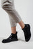 Patent Chelsea Boot in Abrassivato Black