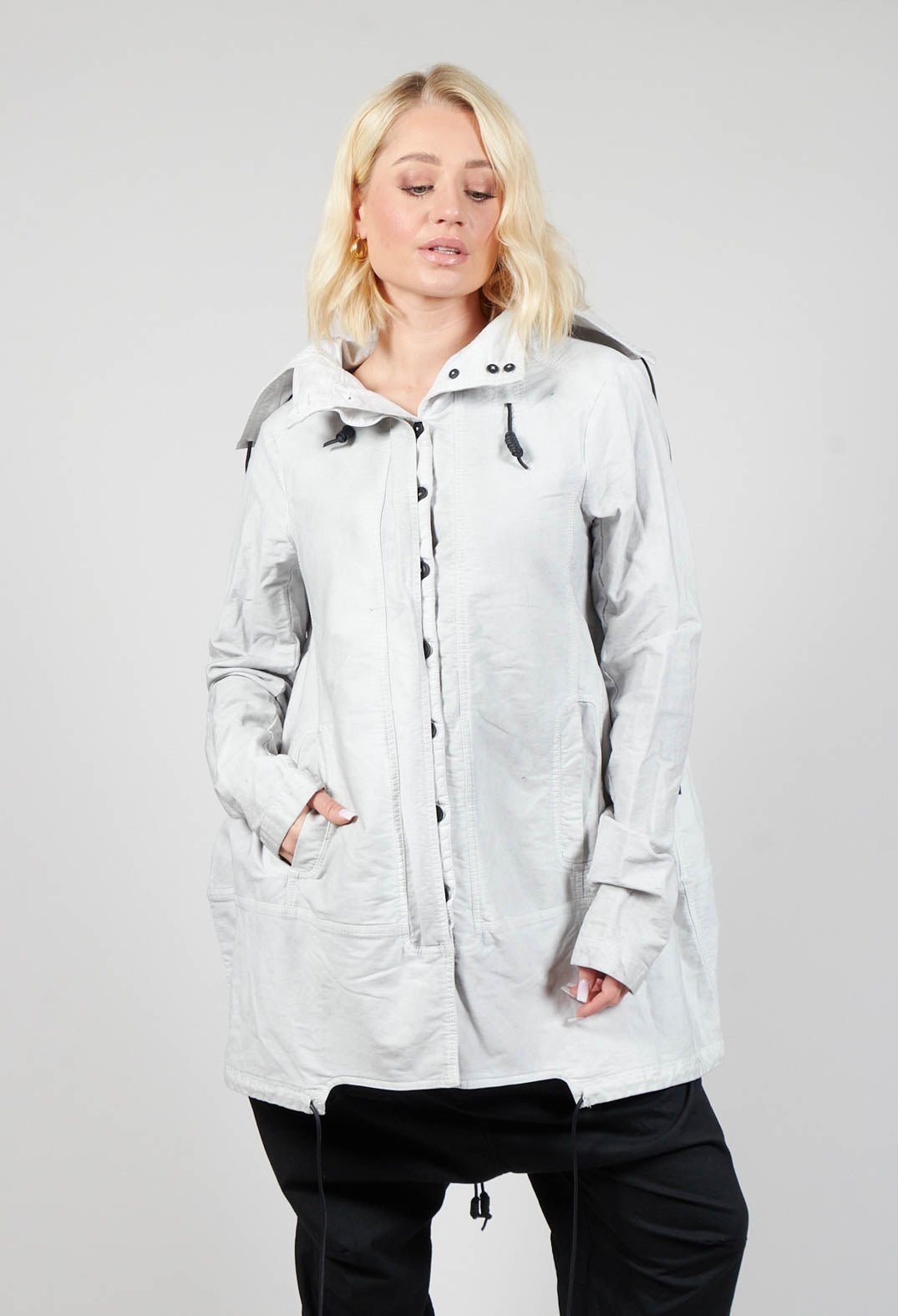 Long Sleeve Jacket with Panelling in Birch