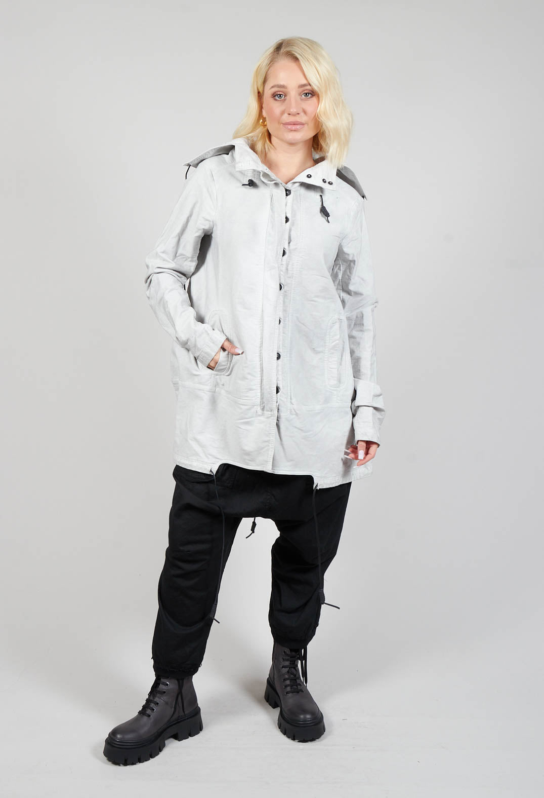 Long Sleeve Jacket with Panelling in Birch