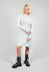 Fitted Jersey Tunic with Roll Neck in Birch
