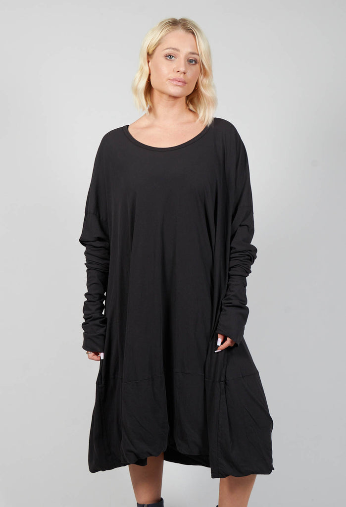 Swing Style Jersey Dress in Wood Print