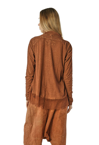 PRE-ORDER - A-Line Top with Sheer Hem in Henna Cloud (Pictured in Terracotta Cloud) - 2340506
