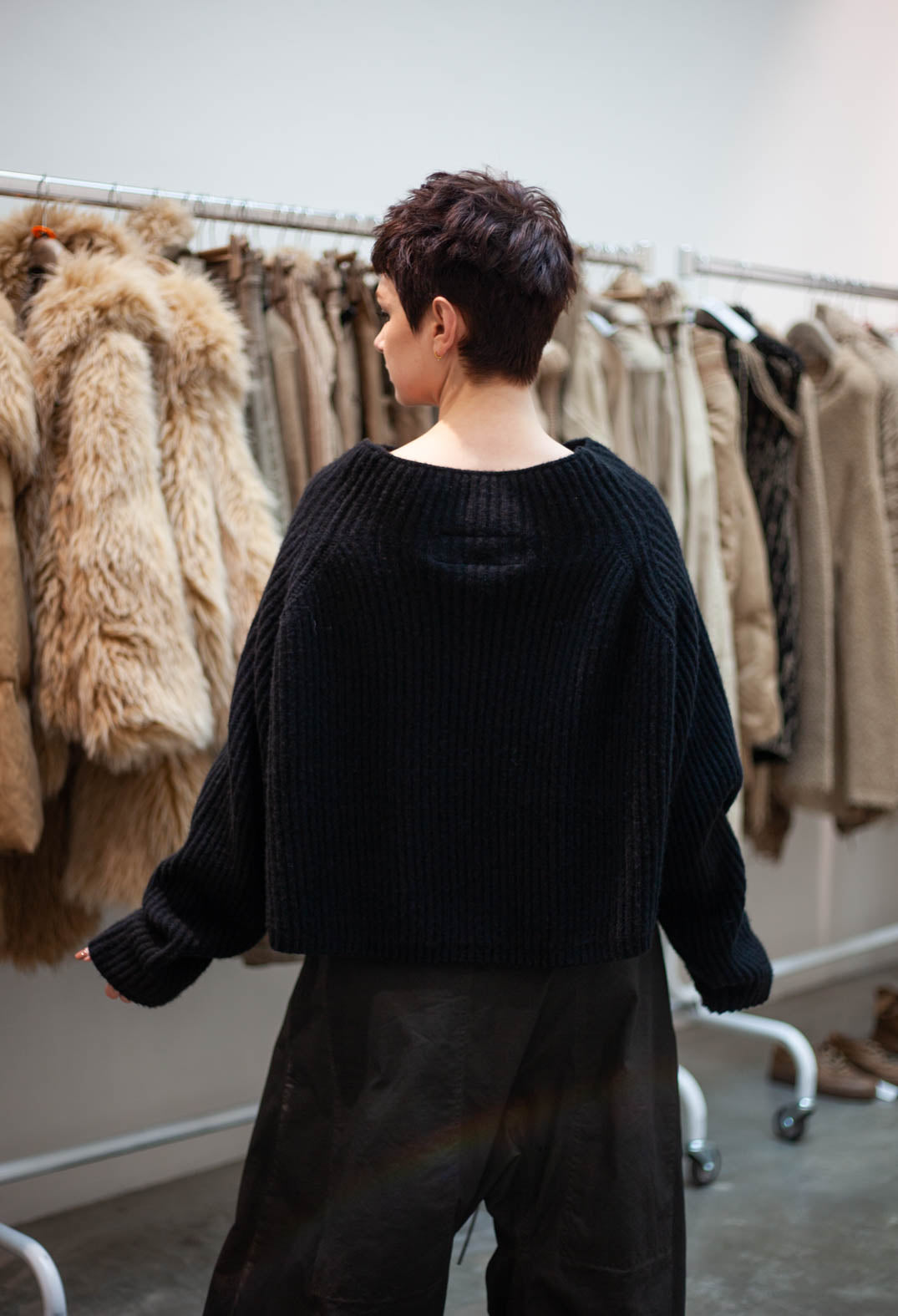 PRE-ORDER - Ribbed Jumper in Terracotta (Pictured in Black) - 2350710