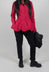Loose Style Trousers with Military Style Trim in Black