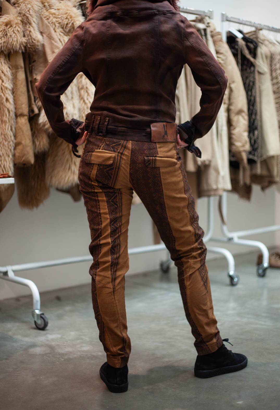 PRE-ORDER - Slim Fit Trousers in Dakar Cloud Stripe - 2390101