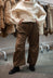 PRE-ORDER - Pull On Barrel Leg Trousers in Terracotta Cloud (Pictured in Dakar Cloud) - 2390122