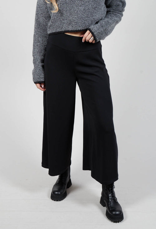 Loose Fit Trousers in Black
