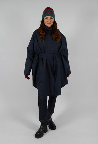 Bris Poncho in Dark Navy