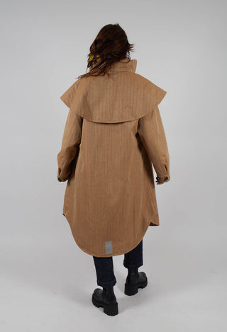 Tyfon Coat in Camel Tweed