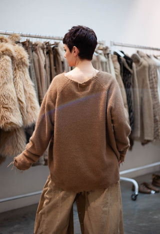 PRE-ORDER - Oversized Raw Edge Jumper in Henna (Pictured in Dakar) - 2440701