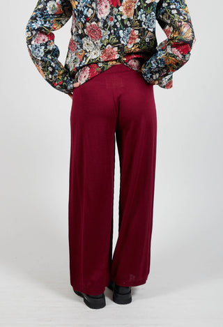 Wide Leg Knit Trousers in 7043