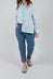 Pull On Trouser in Medium Blue