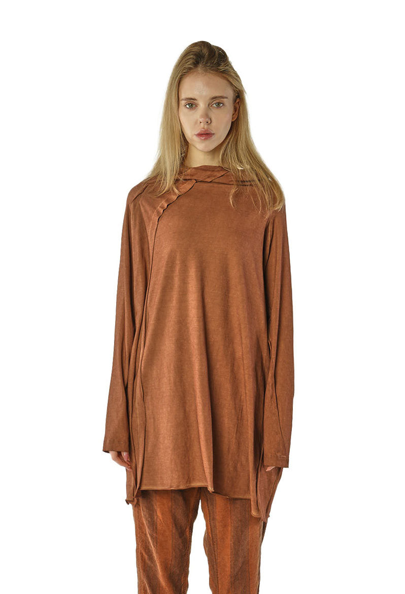 PRE-ORDER - Longline Jersey Top in Dakar Cloud (Pictured in Clay Cloud) - 2560505